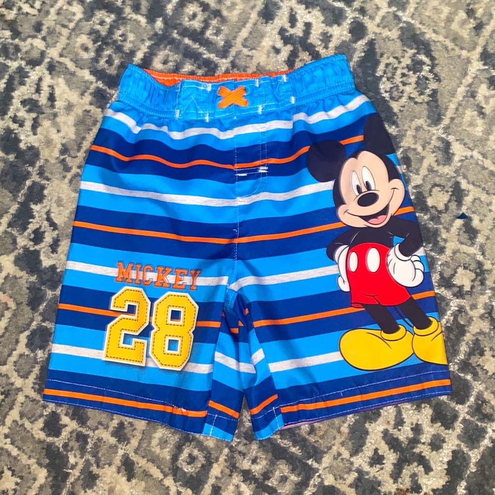 Mickey Mouse Swim Trunks 4T
